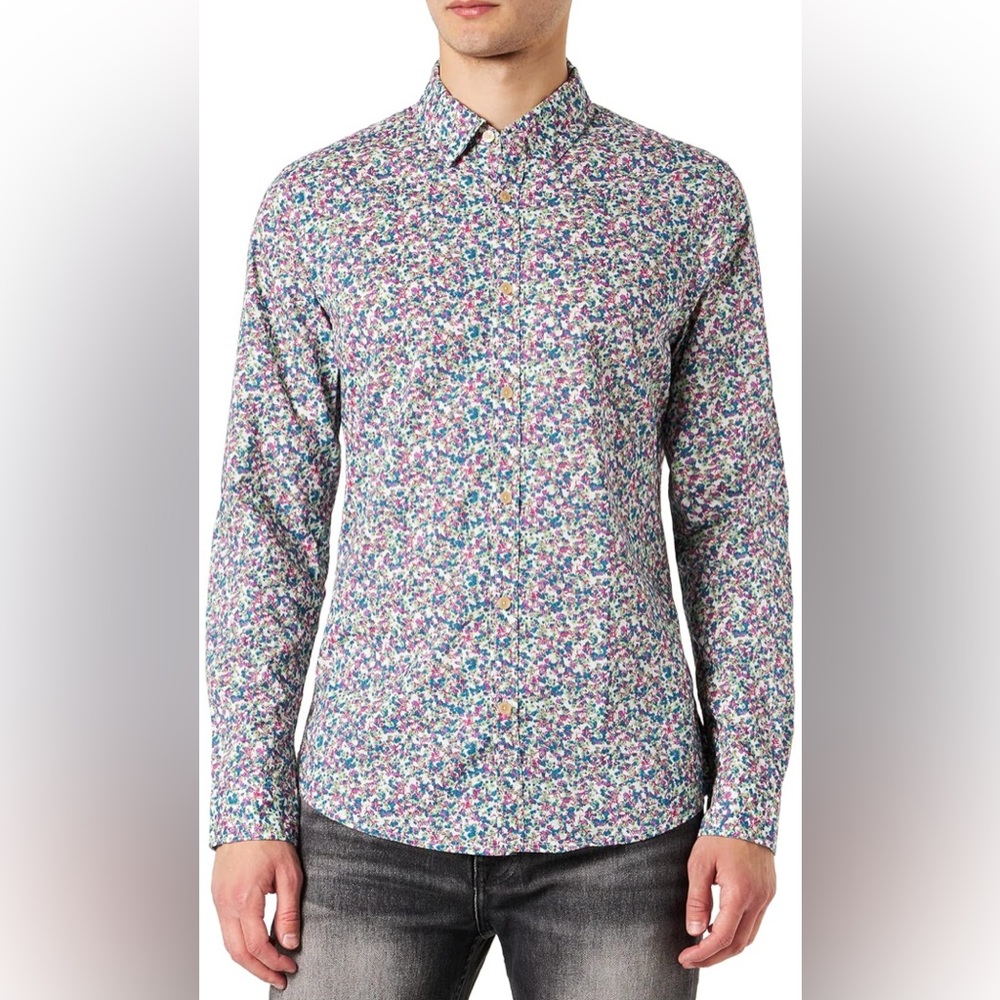 NWT $22 Scotch & Soda Men's Shirt Multicolor Floral